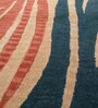Gold Abstract Wool 6'5 ft X 9'8 ft Hand Tufted Carpet