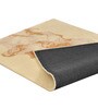 Gold Abstract Wool 6 ft x 9 ft Hand Tufted Carpet