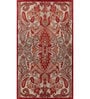 Gold Abstract Wool and Viscose 6 ft X 9 ft Hand Tufted Carpet