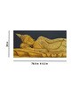 Gold Acrylic Canvas Golden Reclining Buddha Unframed Original Painting