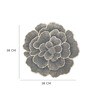 Golden Floral Shaped Textured PVC Dining Table Placemat