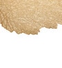 Golden Alis Leaf Shaped Textured PVC Dining Table Placemat