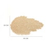 Golden Alis Leaf Shaped Textured PVC Dining Table Placemat