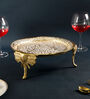 Gold Aluminium 12 Inch Texture Appetizer Platters