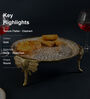 Gold Aluminium 12 Inch Texture Appetizer Platters