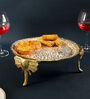 Gold Aluminium 12 Inch Texture Appetizer Platters