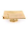 Gold Aluminium 15 Inch Square Appetizer Platters