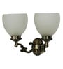 Salerno Gold Aluminium and Glass Wall Sconces