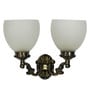 Salerno Gold Aluminium and Glass Wall Sconces