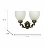 Salerno Gold Aluminium and Glass Wall Sconces