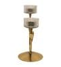Gold Aluminium Candle Holder