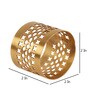 Gold Etching Napkin RIng Set of 6