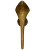 Metal Flush Mount Wall Light (Gold)