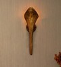 Metal Flush Mount Wall Light (Gold)