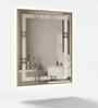 Gold Aluminium Frame LED Rectangular Wall Mirror 24 X 30 In