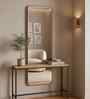 Gold Aluminium Frame Rectangular Long Wall Mirror 24 X 54 In