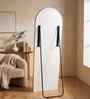 Gold Aluminium Frame Full Arch Long Floor Mirror 18 X 60 In