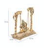 Gold Aluminium Ganesha On A Swing Idol