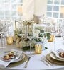 Gold Aluminium T-Light Holders (Set of 6)