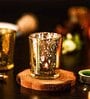 Gold Aluminium T-Light Holders (Set of 6)