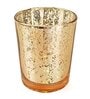 Gold Aluminium T-Light Holders (Set of 6)