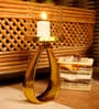 Gold Metal Aluminium Decor Candle Holder
