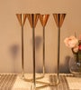 Gold Aluminium Table Candle Holder
