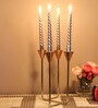 Gold Aluminium Table Candle Holder