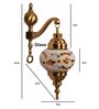 Mace Gold Aluminium Wall Sconces