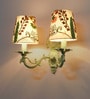 Gold Wooden Novelty Wall Light (Sea Green)