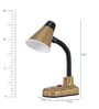 Chic Gold Adjustable Study Lamp With Plastic Base