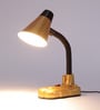 Chic Gold Adjustable Study Lamp With Plastic Base