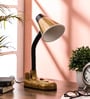 Chic Gold Adjustable Study Lamp With Plastic Base