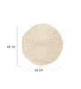 Golden Amelia Round PVC Dining Table Placemat