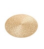 Golden Amelia Round PVC Dining Table Placemat
