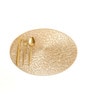 Golden Amelia Round PVC Dining Table Placemat