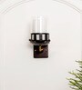 Mendeleev Gold and Brown Metal and Glass Wall Sconces