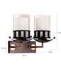 Astros Gold and Brown Metal and Glass Wall Sconces