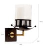Mendeleev Gold and Brown Metal and Glass Wall Sconces
