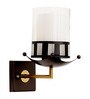 Mendeleev Gold and Brown Metal and Glass Wall Sconces