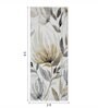 Gold and Grey Floral Polypropylene 5 ft x 2 ft Machine Made Runner