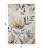 Gold and Grey Floral Polypropylene 6 ft x 4 ft Machine Made Carpet