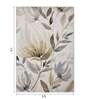 Gold and Grey Floral Polypropylene 7 ft x 5 ft Machine Made Carpet
