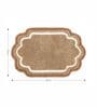 Gold Anti Skid Polyester Bathmat (45x65 cm)