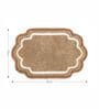 Gold Anti Skid Polyester Bathmat (55x85 cm)