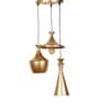 Bijou Antique Gold Iron Cluster Hanging Light