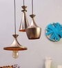 Salina Antique Gold Iron Cluster Hanging Light