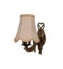 Gold Antique Decorative Wall Lamp with Beige Jute Shade for Home Interior