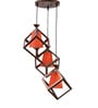 Zac Antique Gold Iron Cluster Hanging Light