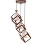 Ainsley Antique Gold Iron Cluster Hanging Light